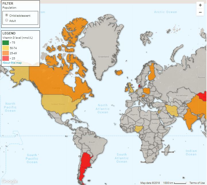 Vitamin C Deficiency Map